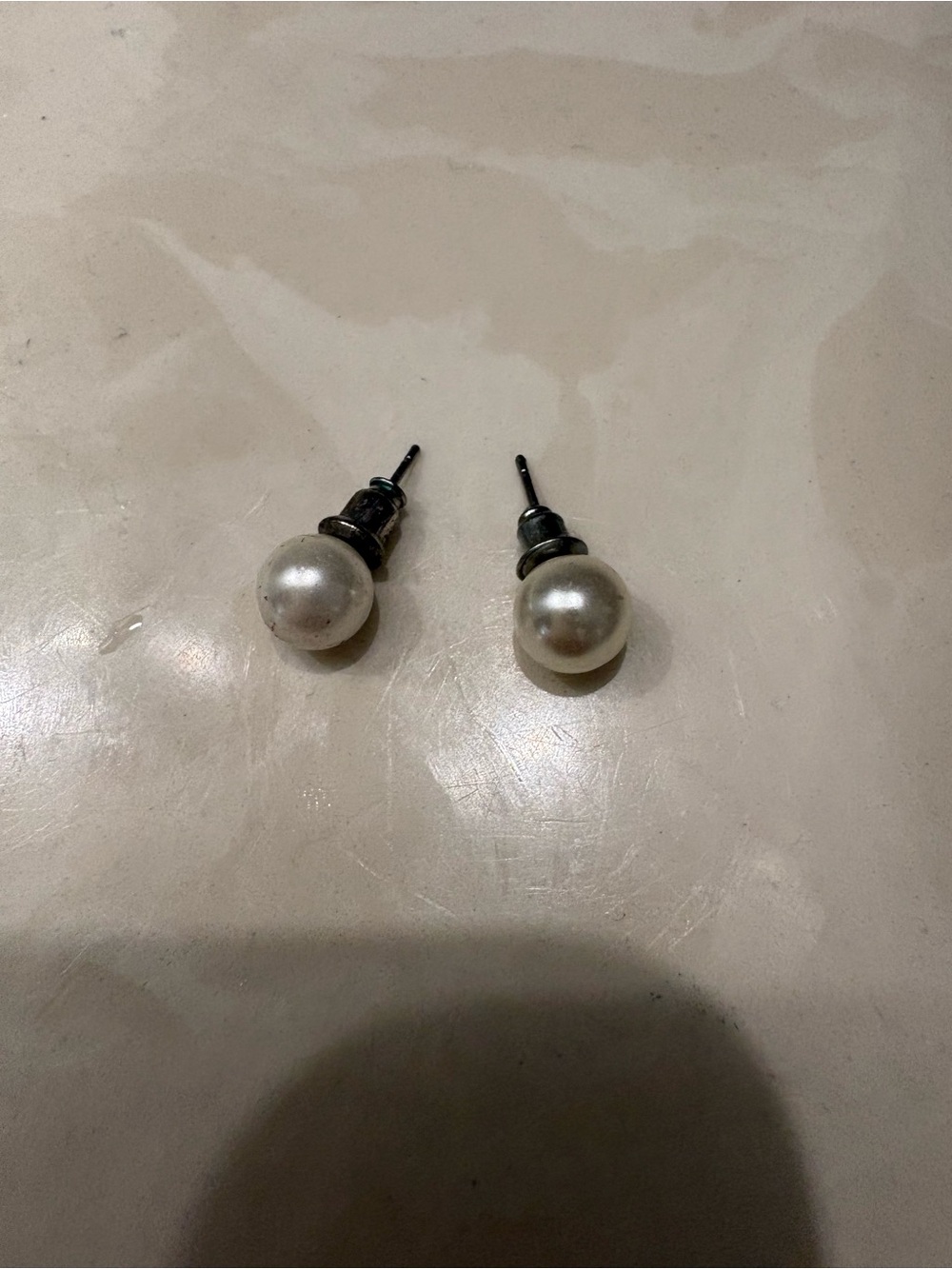 Classic Pearl Stud Earrings - White Pearl